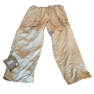 Sports Afield Men’s Performance Wear Cargo Pants Zip Away Leg UPF XL NWT